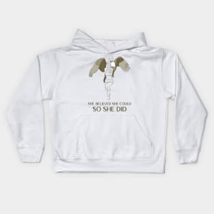 She Believed She Could So She Did Kids Hoodie